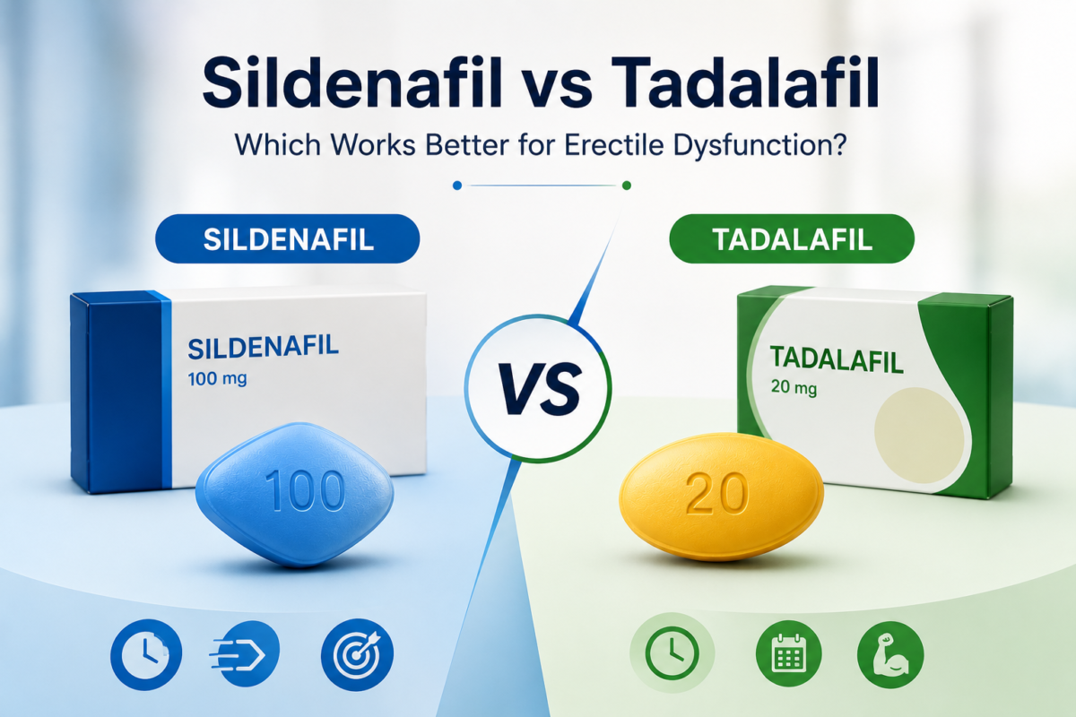 Sildenafil vs Tadalafil: Which Works Better for Erectile Dysfunction?